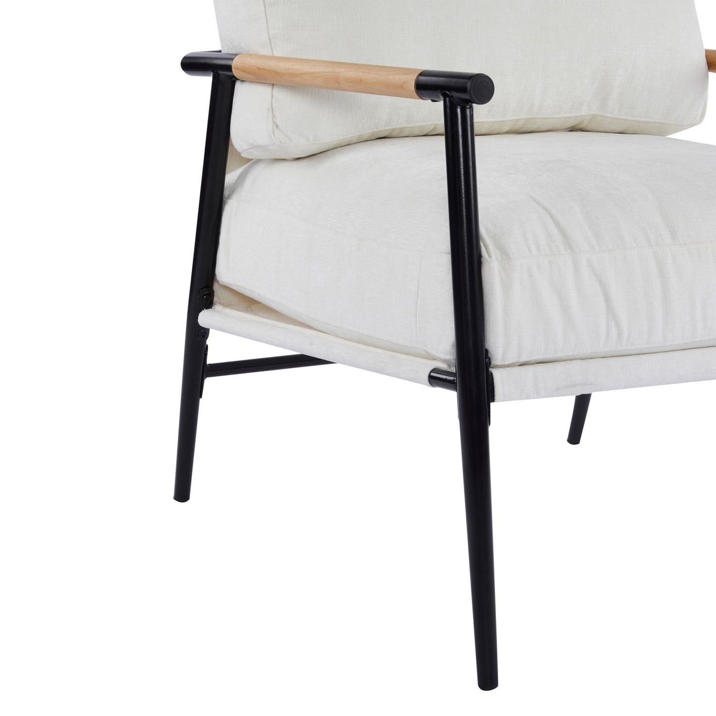 Modern Accent Chair With Cushions, Cozy Seating
