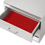Glam - 2 Drawer Nightstand With LED Lighting - White