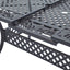 Outdoor Extendable Aluminum Dining Table With Pattern Table Top And Curved Legs - Copper