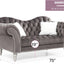 Elegant Round Arm Loveseat