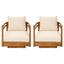 Outdoor Smooth Swivel Chair With Cushions