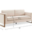 Modern Sofa With Solid Wood Legs, 3 Seater