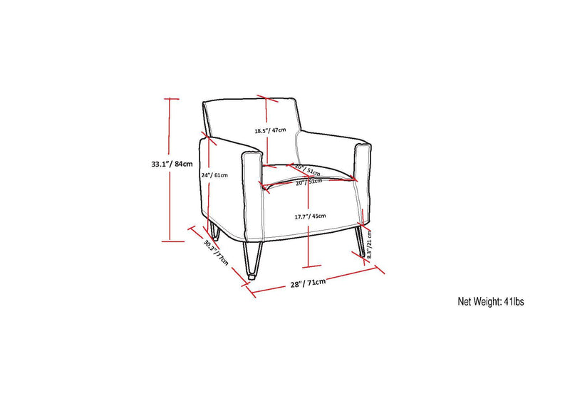 Warren - Accent Chair With Hairpin Legs