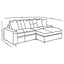 Marcus - Fog Track Arms Reversible Sectional With Pillows - Fog