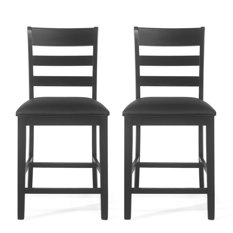 Taburetes de madera tapizados para barra de estilo rústico