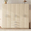 6 Doors Wardrobe Storage For Bedroom, With Big Drawers