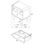 Winston - 2 Drawer Nightstand - Ash Brown