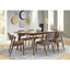 Modern Dining Chair And Zigzag Arm Design (Set of 2)