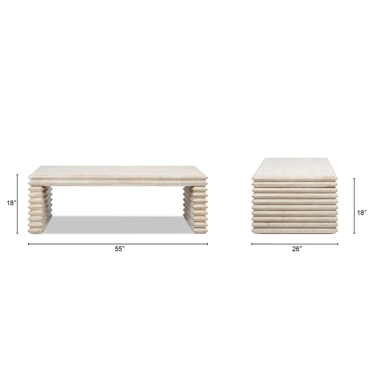 Veda - Geometric Waterfall Table