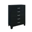 Carlos - 5 Pieces Queen Bedroom Set, Modern Design - Black