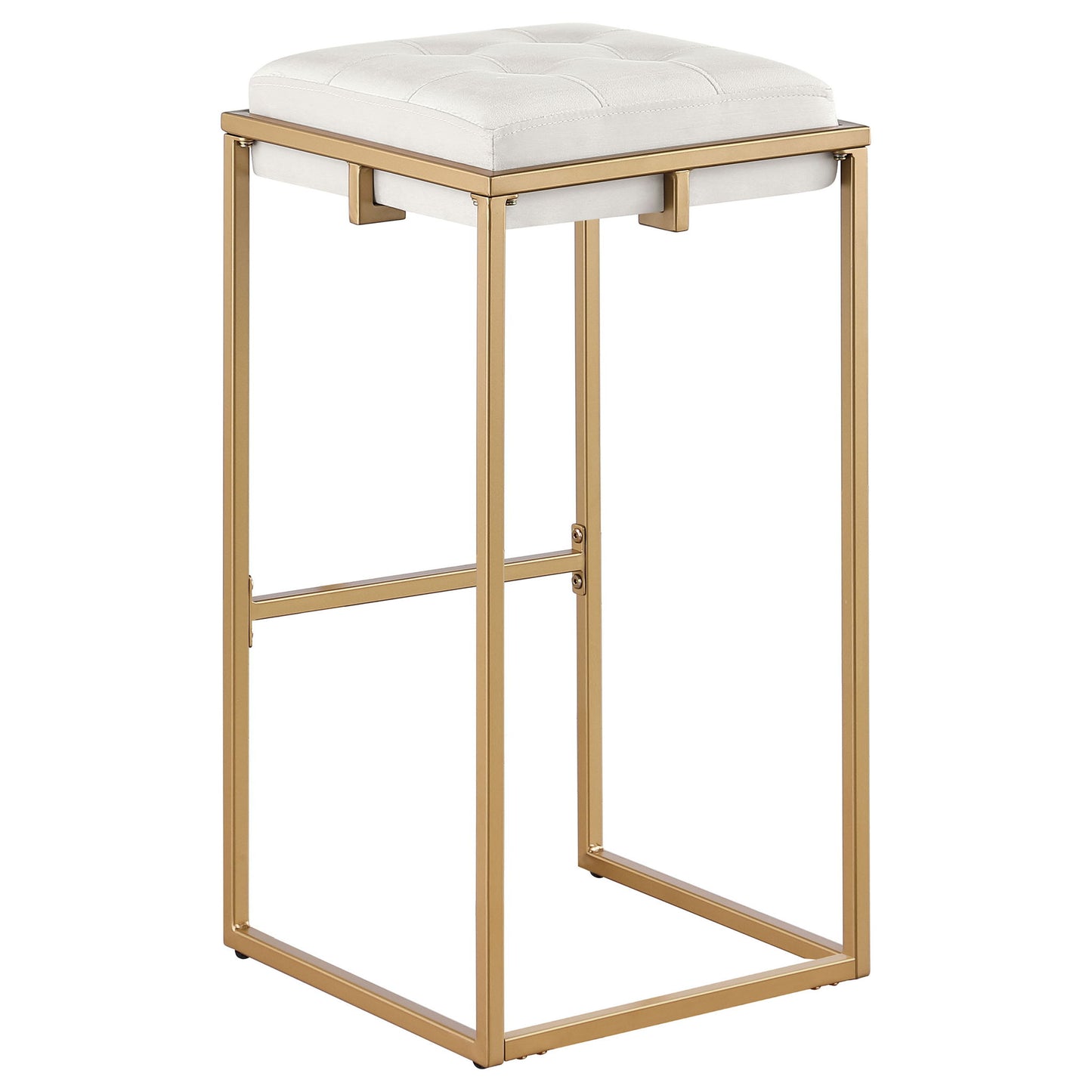 Soccoro - Square Tufted Cushion Stools (Set of 2) - Beige