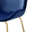 Chuchip - Side Chair (Set of 2) - Blue / Gold