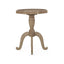 French Country Accent Table With Spider Leg Design - Natural / White