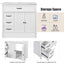 Bathroom Vanity With Sink, 2 Doors 2 Drawers, Freestanding Design