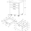 File Cabinet, Rolling Mobile, Storage Drawers, Printer Stand, Office, Contemporary & Modern