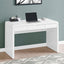 Computer Desk For Home Office, Storage Drawers, Contemporary & Modern - White