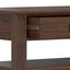 Monroe - Rectangular Coffee Table With Drawers - Brown
