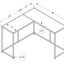 Corner Accent Console Table For Entryway, Unique L-Shaped Design