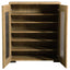 Door Accent Cabinet With Screens - Brown