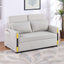 Percy - Teddy Sleeper Loveseat With Dual-Pull Sleeper Design