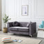 Glam Styled Micro Suede Loveseat