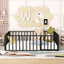 Metal Floor Bed Frame With Fence And Door