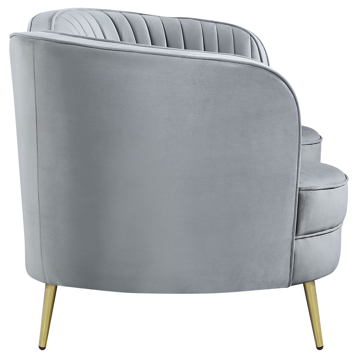 Reigha - Loveseat With Channel Tufted - Gray