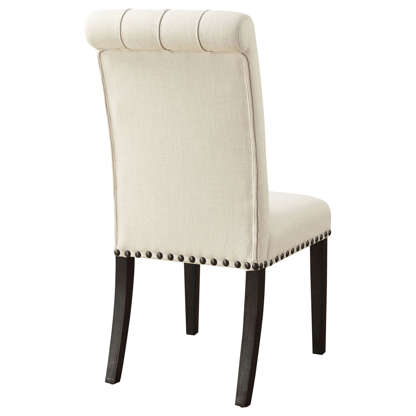 Tufted Rolled Backrest Side Chairs (Set of 2)