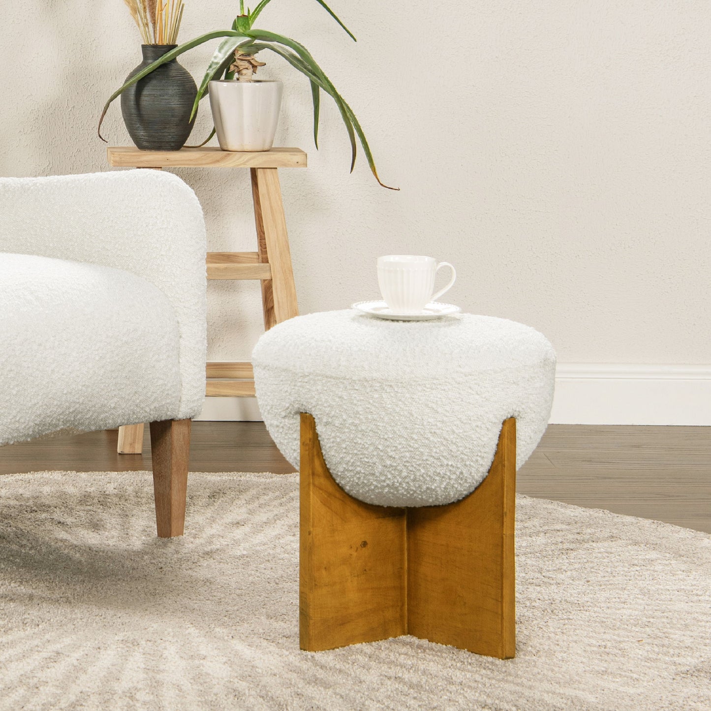 Bali - Round Upholstered Ottoman