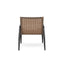 Outdoor Chat Set, 2 Chairs & Side Table - Black / Brown