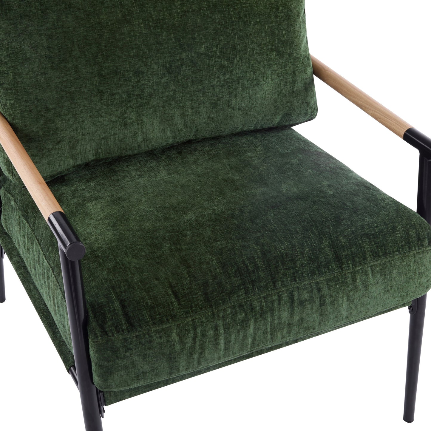 Modern Accent Chair With Cushions, Cozy Seating