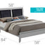Padded Headboard Design Panel Bed