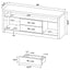 Bergeron - 2 Drawer TV Stand - Driftwood