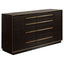 Prescott - 5 Piece California King Bedroom Set - Dark Brown