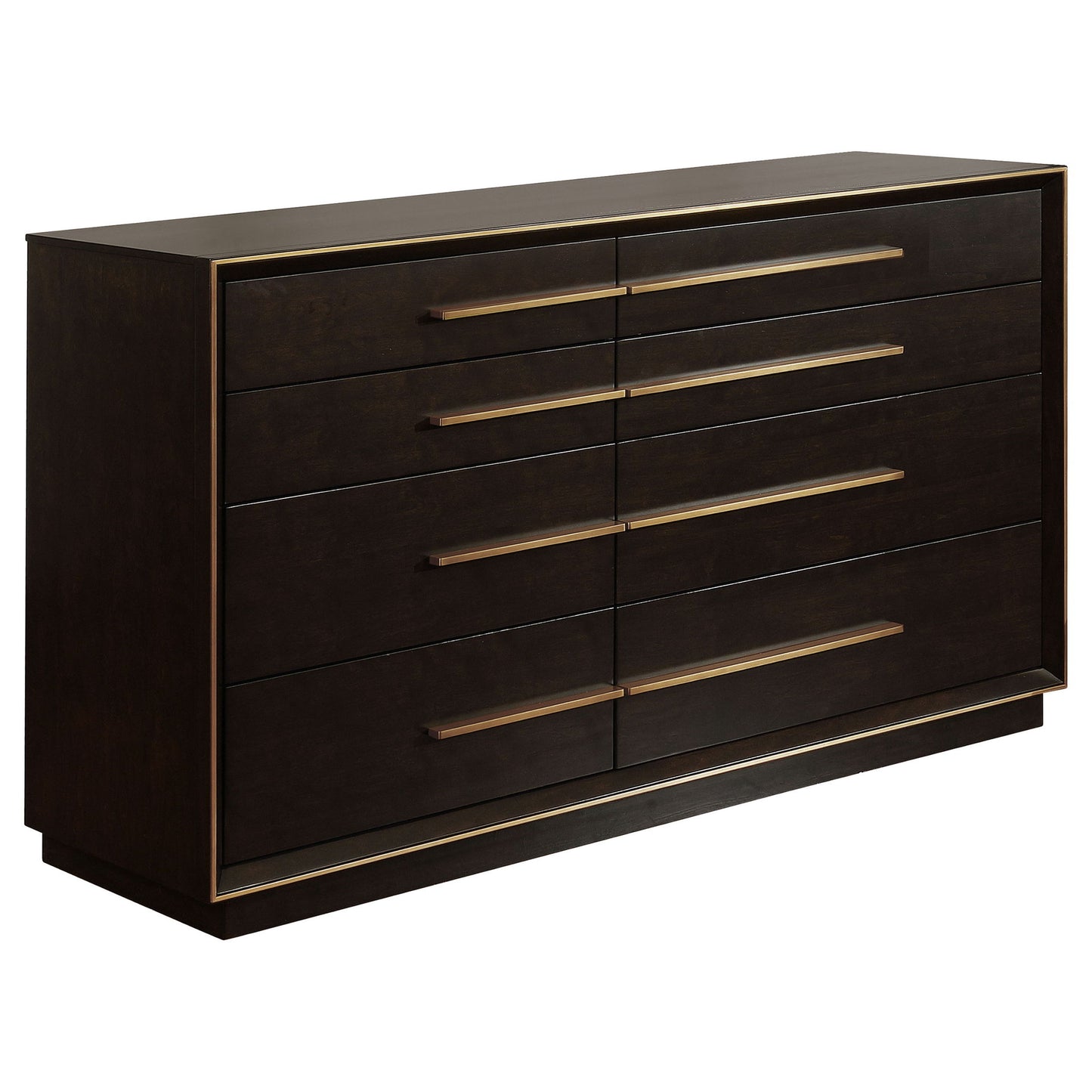 Prescott - 5 Piece California King Bedroom Set - Dark Brown