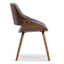 Malden - Bentwood Upholstered Dining Chair With Wood Back