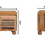 Shutter Shoe Rack With 2 Drawers - Beige