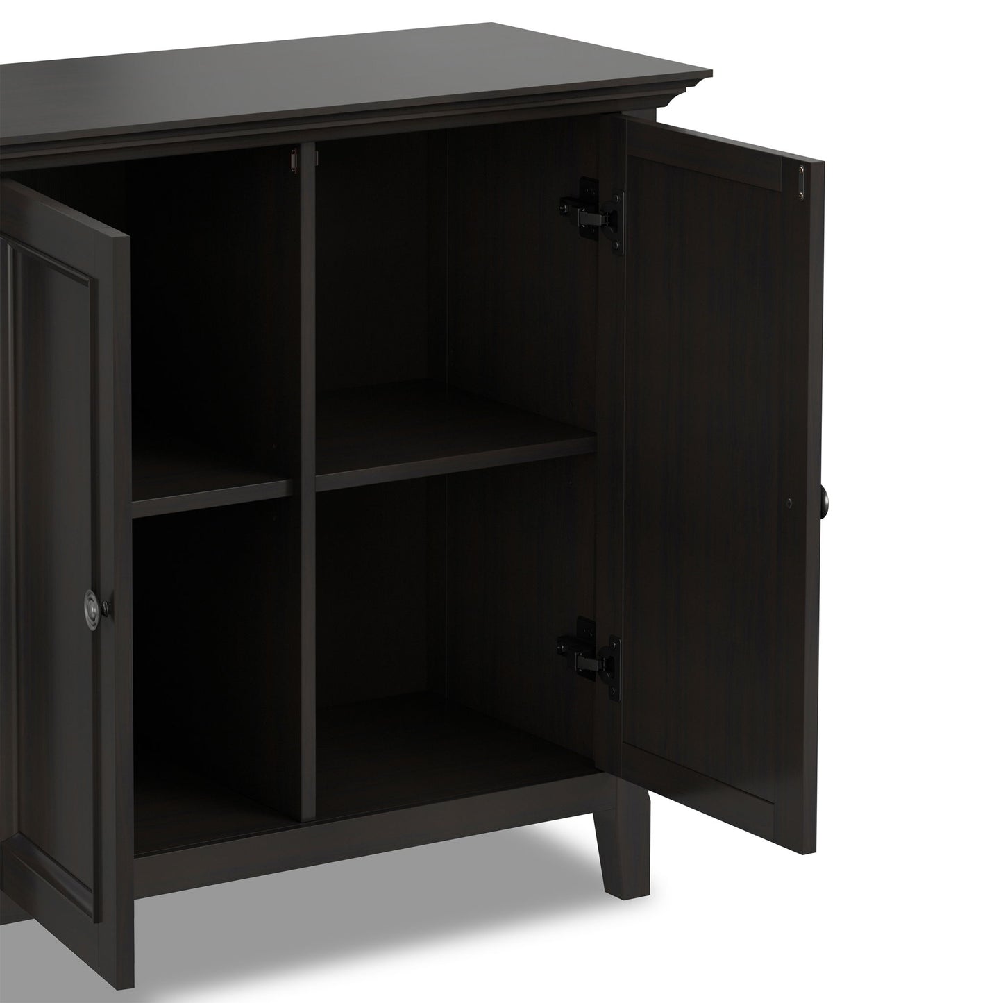 Amherst - 2 Door Storage Cabinet & Adjustable Shelving - Brown