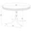 Parlisse - 5 Piece Round Dining Sets And Chairs - White
