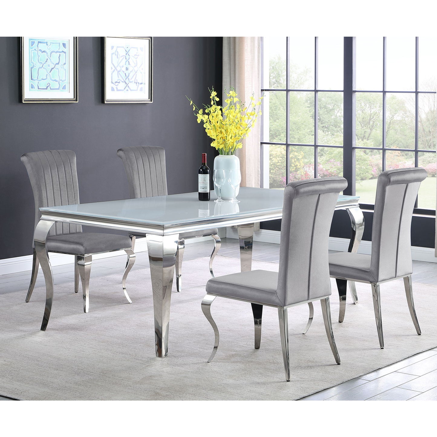 Elegant Upholstered Side Chairs (Set of 4)