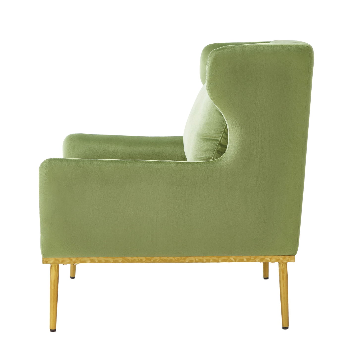 Elegant Curved Armrest Accent Armchair