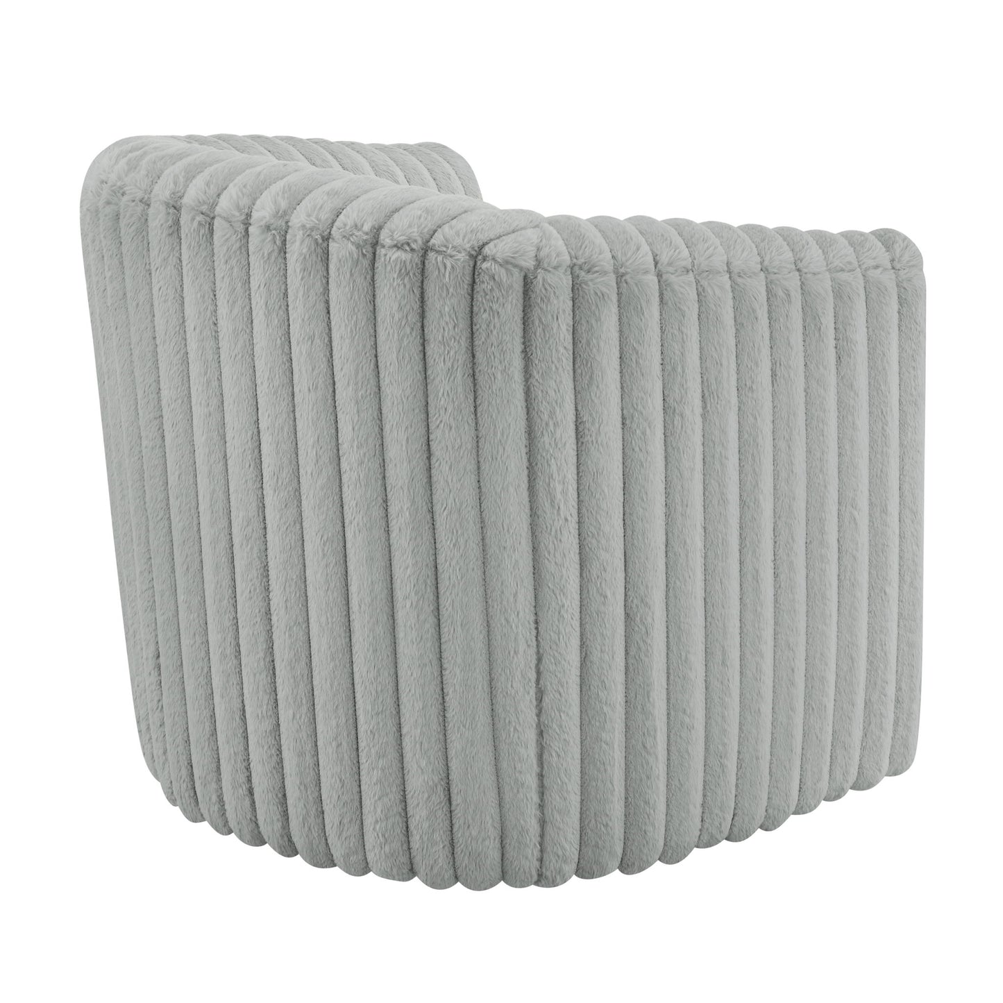 Alexa - Barrel Swivel Chair - Gray