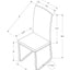Dining Side Chair, Upholstered For Dining Room, Modern (Set of 2)