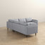 Amber - Corner Sectional Sofa - Light Gray