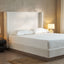 Hosford - Minimalist Upholstered Wingback Bed With Wood Base Platform