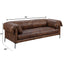 Jaron - Top Grain Leather Sofa - Mocha