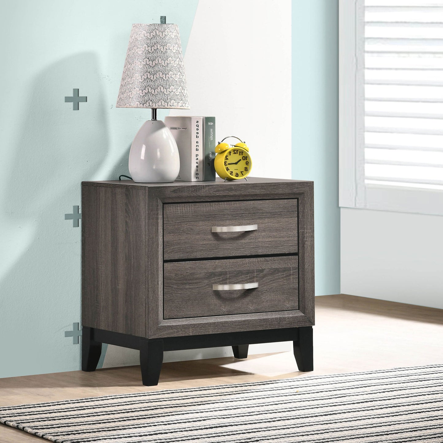Stephan - 2 Drawer Nightstand - Oak