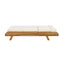 Acacia Wood Lounge Chaise Set With Headrest And Water Resistant Cushions - Beige