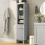 Tall Bathroom Storage Cabinet With Adjustable Shelves And 1 Drawer & Door
