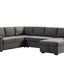 Ketterman - 4 Piece Upholstered Sectional - Dark Gray